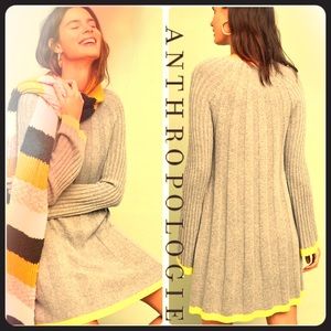 Anthropologie grey sweater dress